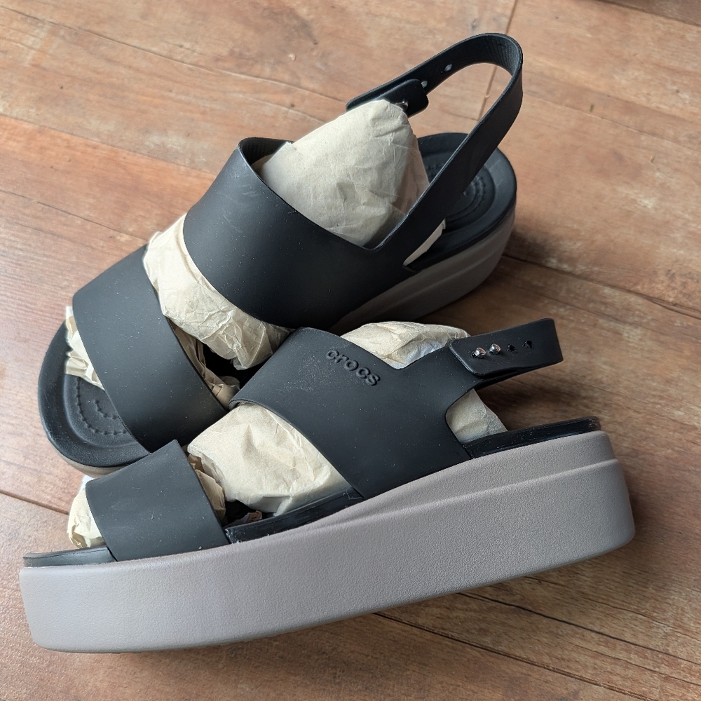 Brand New Crocs Wedge Sandals Size 8